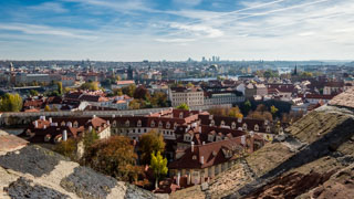 Vista de la ciudad desde el Castillo de Praga, República Checa