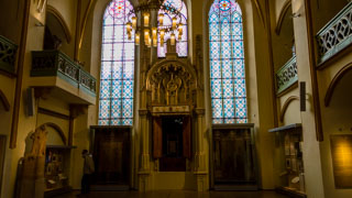 Interior de la Sinagoga Maisel, Praga, República Checa