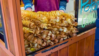 Patatas fritas en un palito, Praga, República Checa