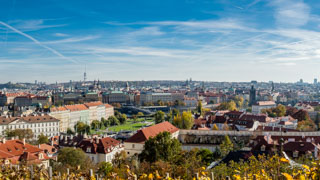 Vista desde los restaurantes Villa Richter, Praga, República Checa
